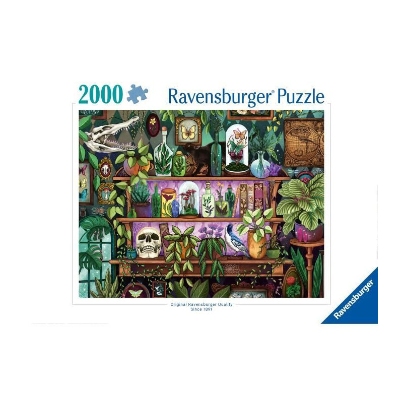 2000-piece puzzle, Ages 14 and up, Witchy trinkets and items, Premium