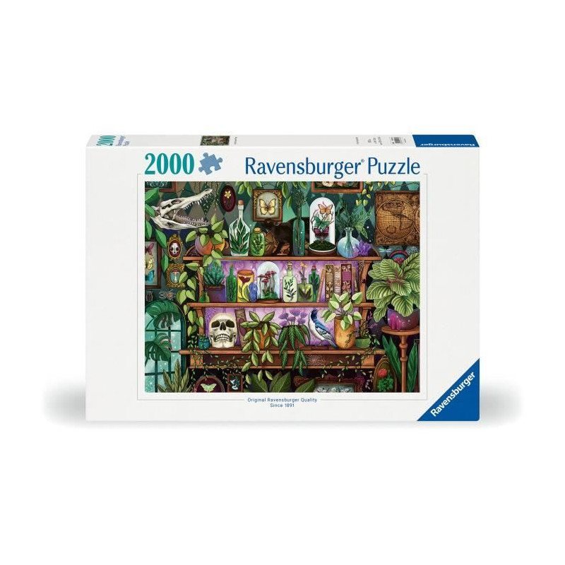 2000-piece puzzle, Ages 14 and up, Witchy trinkets and items, Premium