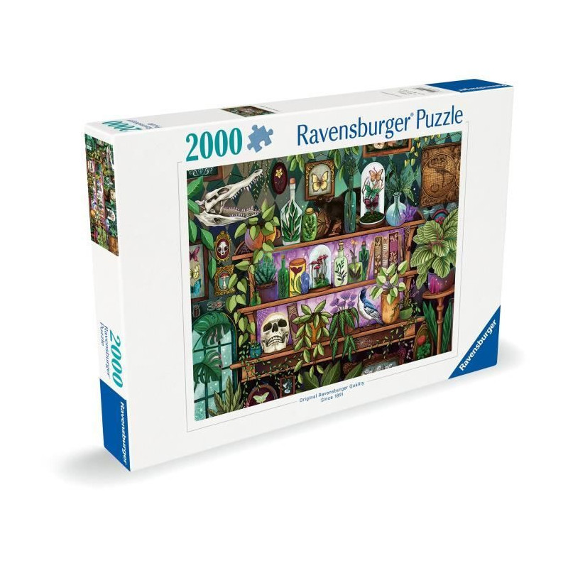 2000-piece puzzle, Ages 14 and up, Witchy trinkets and items, Premium