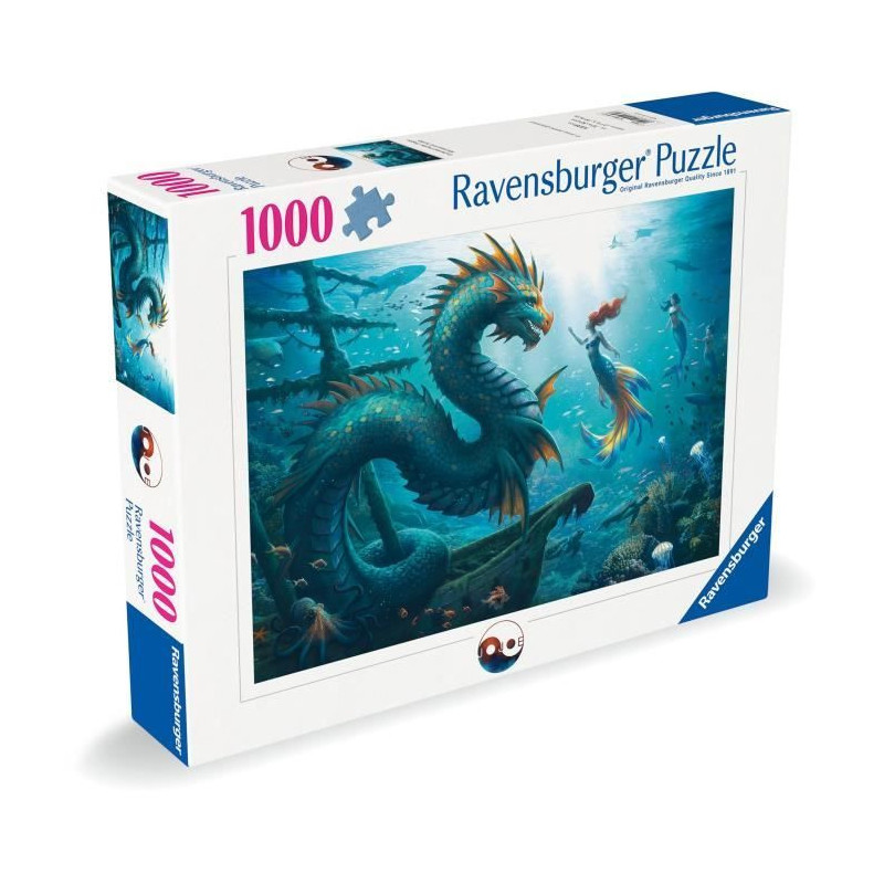 1000-piece puzzle: Dragon, mermaid and deep-sea turtles, ages 14 and u