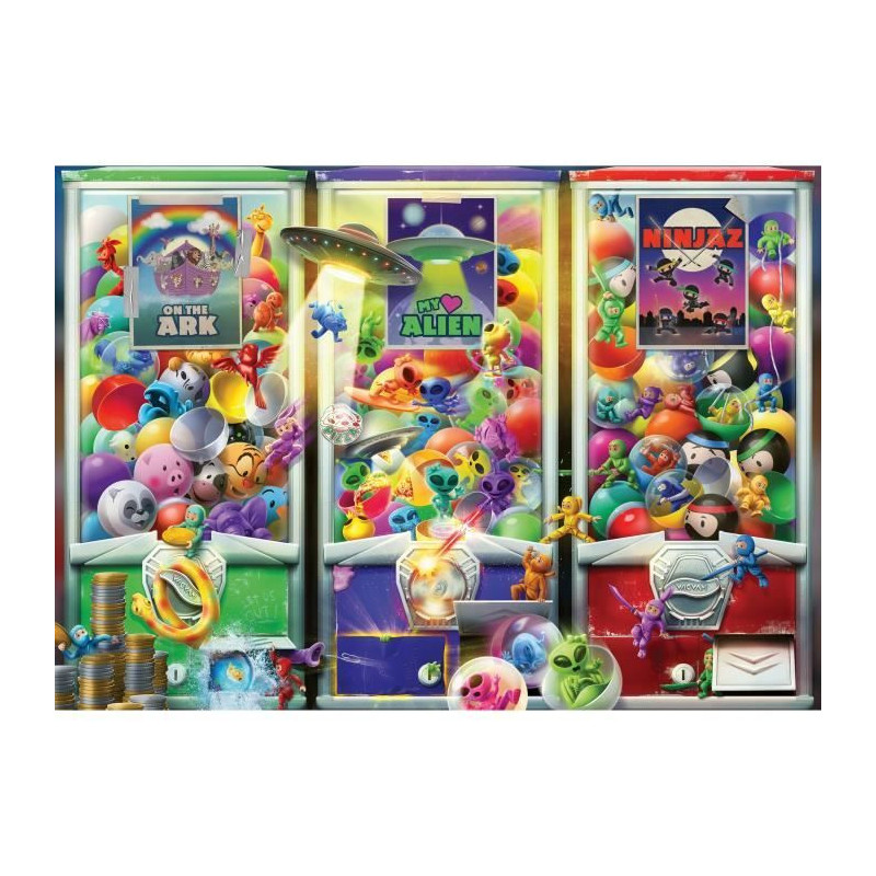 1000-piece puzzle Animals, aliens and ninjas, ages 14 and up, high-qua