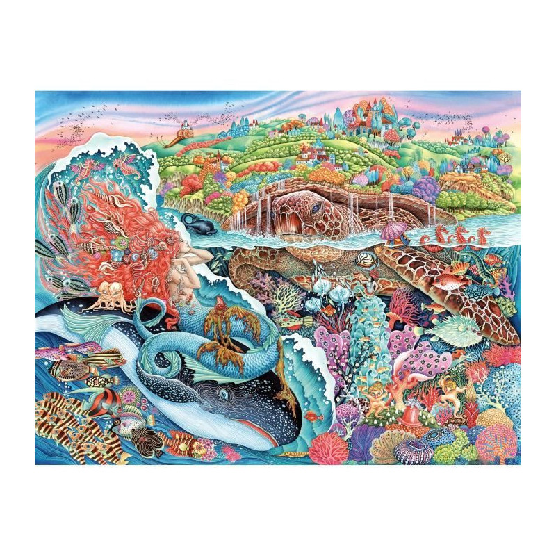 2000 piece puzzle, Adult puzzle, Ages 14+, The myth of Thalassa, Sea,