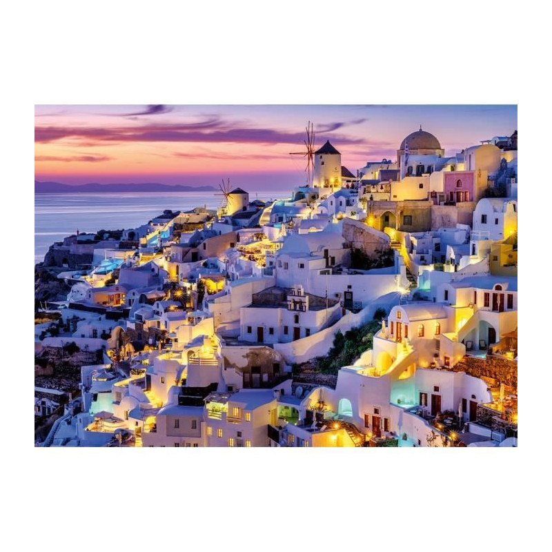 1500-piece puzzle Sunset on Santorini, Adults and children from 14 yea