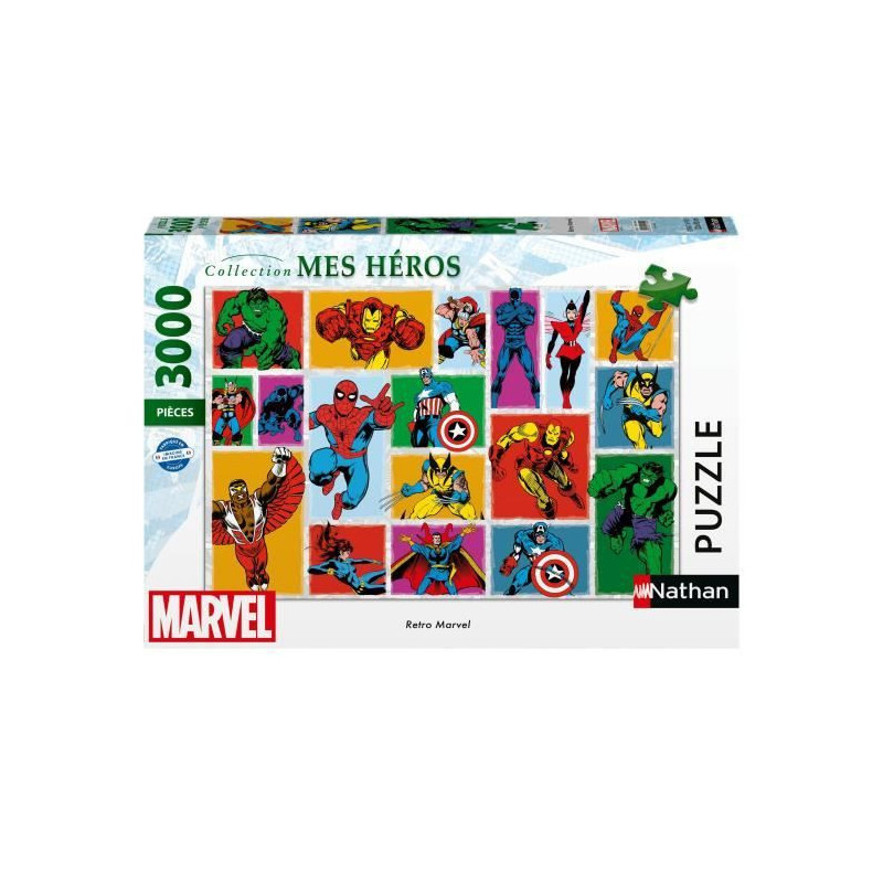 3000 Piece Retro Marvel Puzzle, Adults and Children from 14 Years Old,