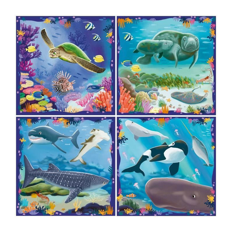 Children's Puzzle, UP! Puzzle, Sea Animals, Ages 5+, 12004004, Ravensb