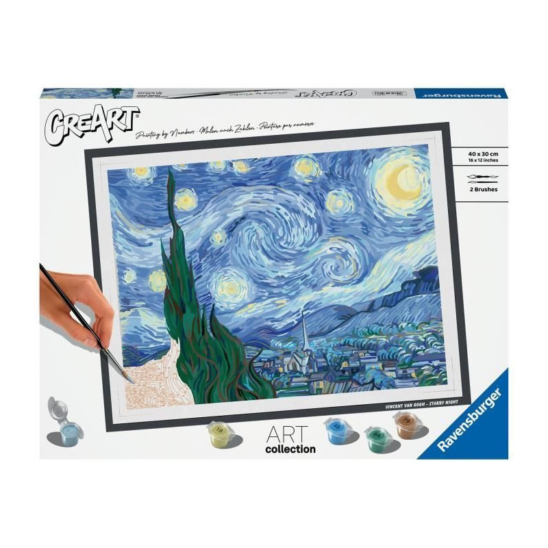 CreArt large format 30x40 cm Van Gogh, The Starry Night, From 14 years