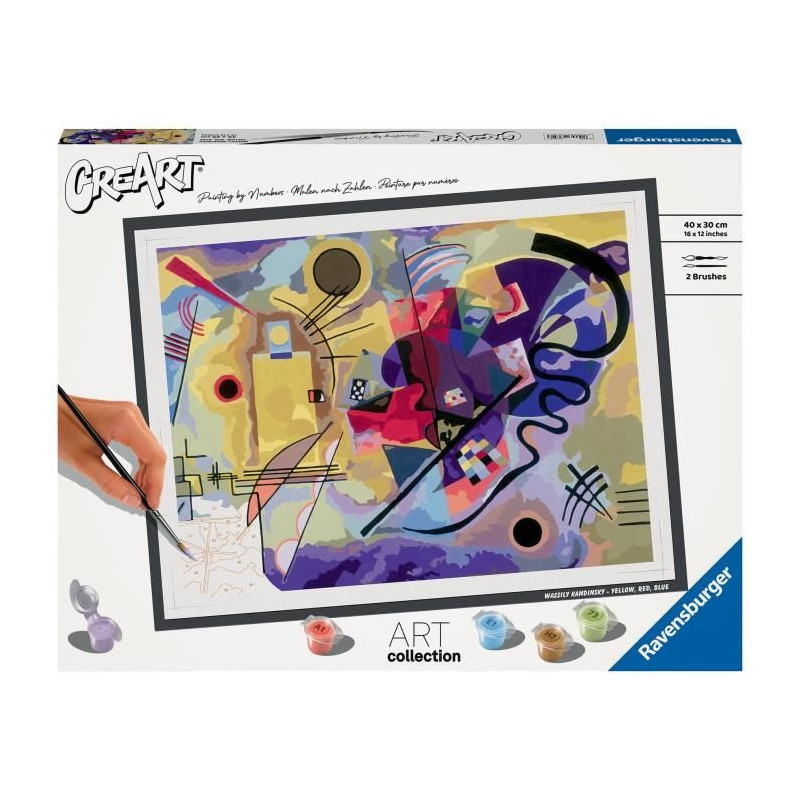 CreArt large format 30x40 cm Kandinsky, From 12 years old, 23650, Rave