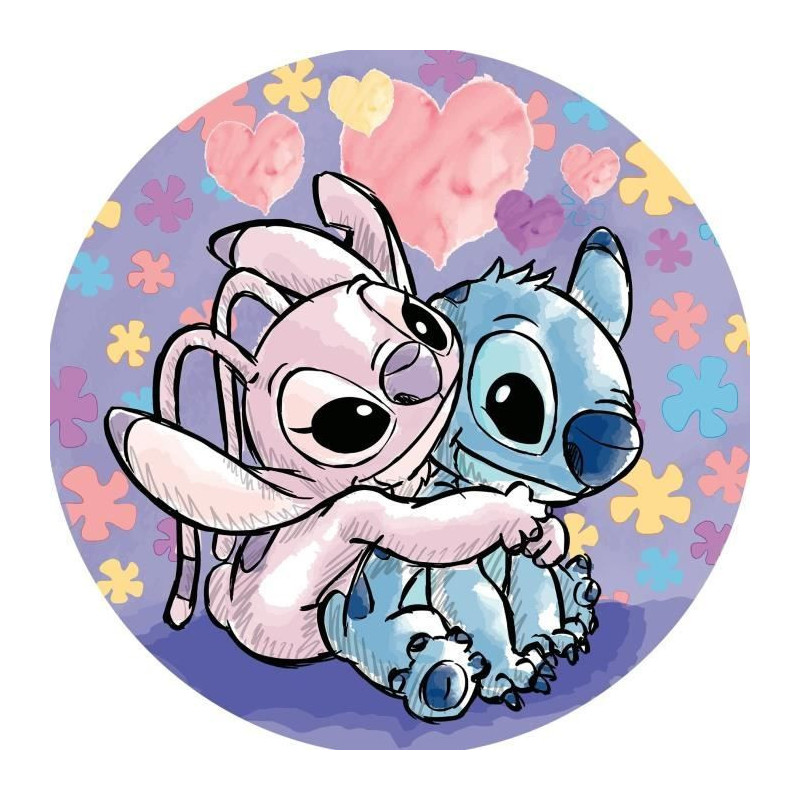 Round puzzle 500 pieces Stitch - 10 year olds - Ravensburger - Disney