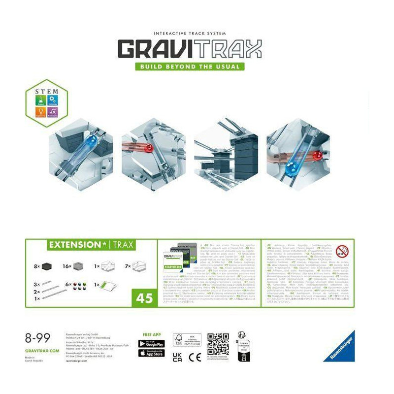 GraviTrax Trax / Rails Expansion Set - 224142 - Ages 8 and up Ravensbu