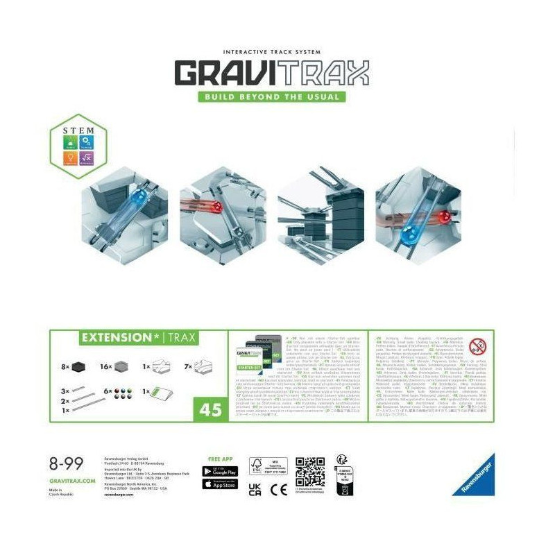 GraviTrax Trax / Rails Expansion Set - 224142 - Ages 8 and up Ravensbu