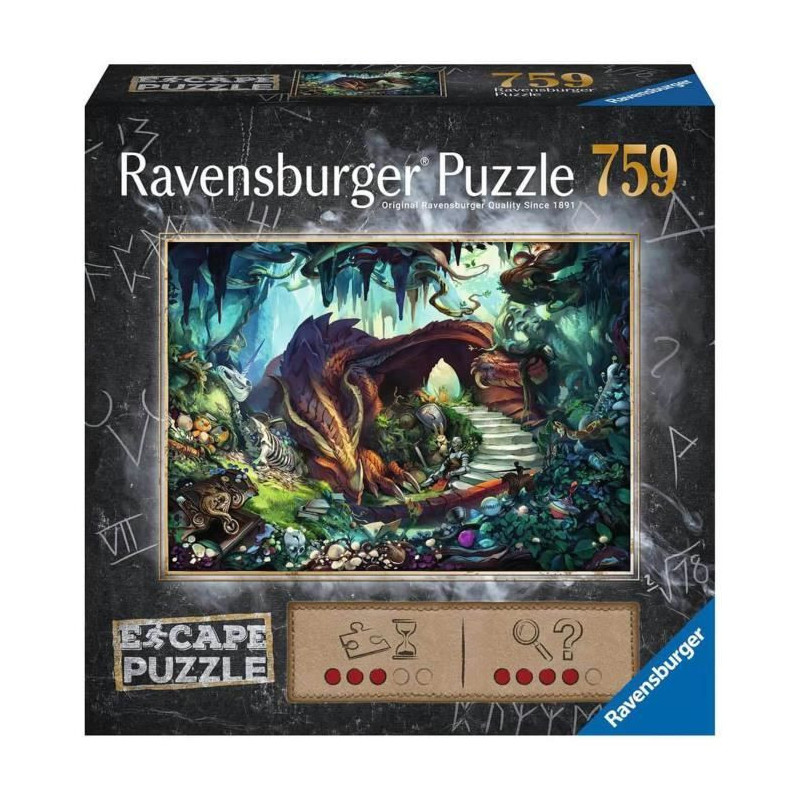 Puzzle Escape Into the Dragon's Cave - Ravensburger - 759 pieces - For