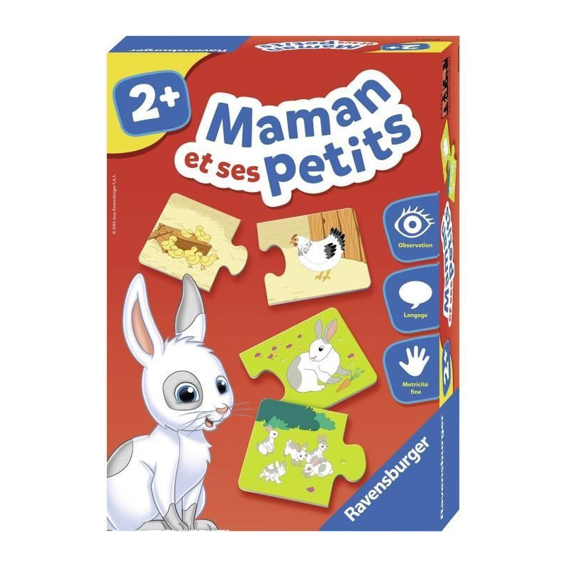 RAVENSBURGER Puzzle Mom and Her Cubs