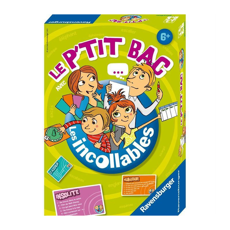 INCOLLABLES Board Game Le Petit Bac