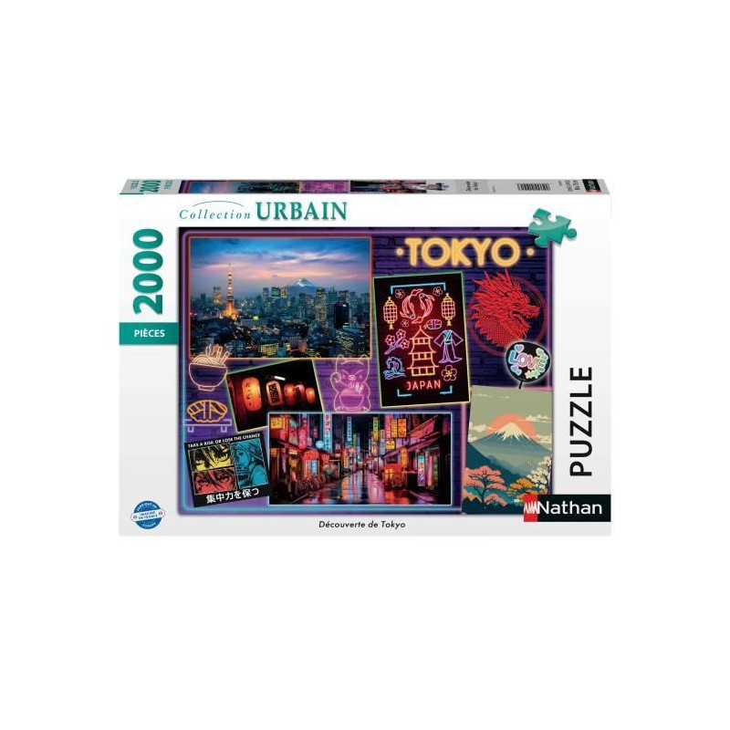 Nathan-Puzzle 2000 pieces - Discovery of Tokyo-4005555010913-Ages 14 a