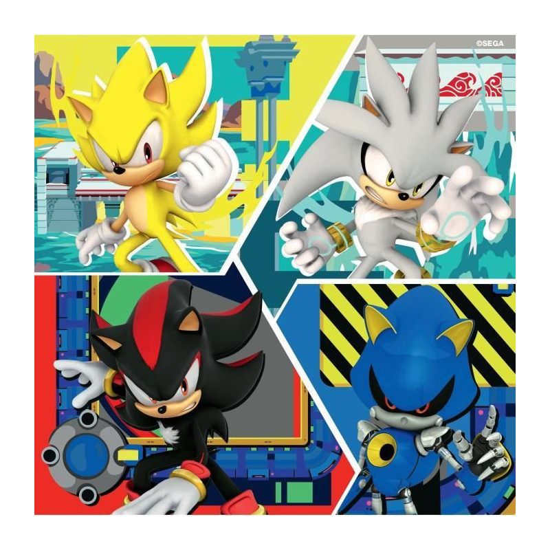 Ravensburger-Puzzles 3x49 pieces - The adventures of Sonic-40055550113