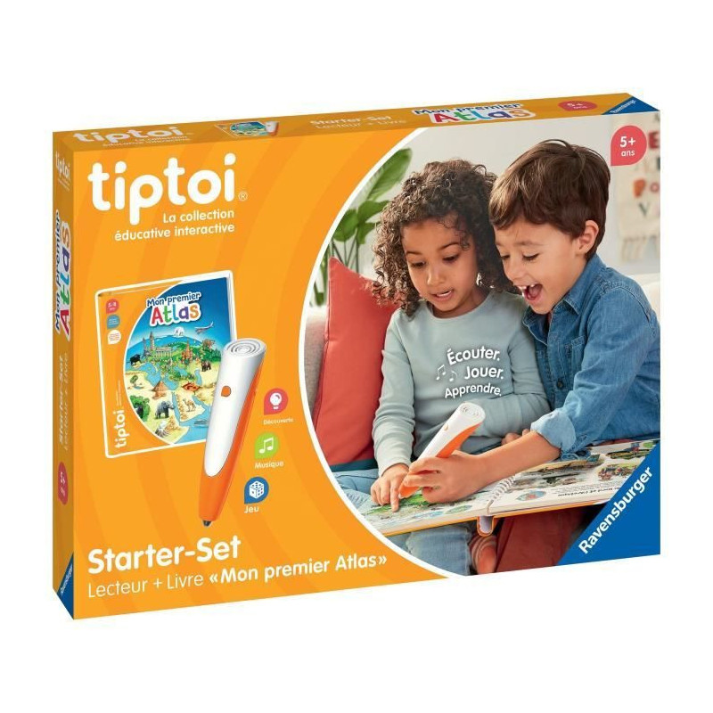 Ravensburger-tiptoi Starter Atlas-4005556001774-Ages 5 and up
