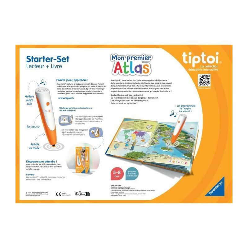Ravensburger-tiptoi Starter Atlas-4005556001774-Ages 5 and up