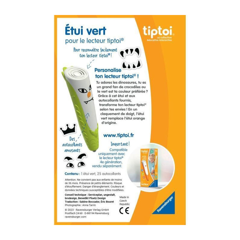 tiptoi Green Case, for tiptoi Reader (not included) 00000182, Ages 3 a