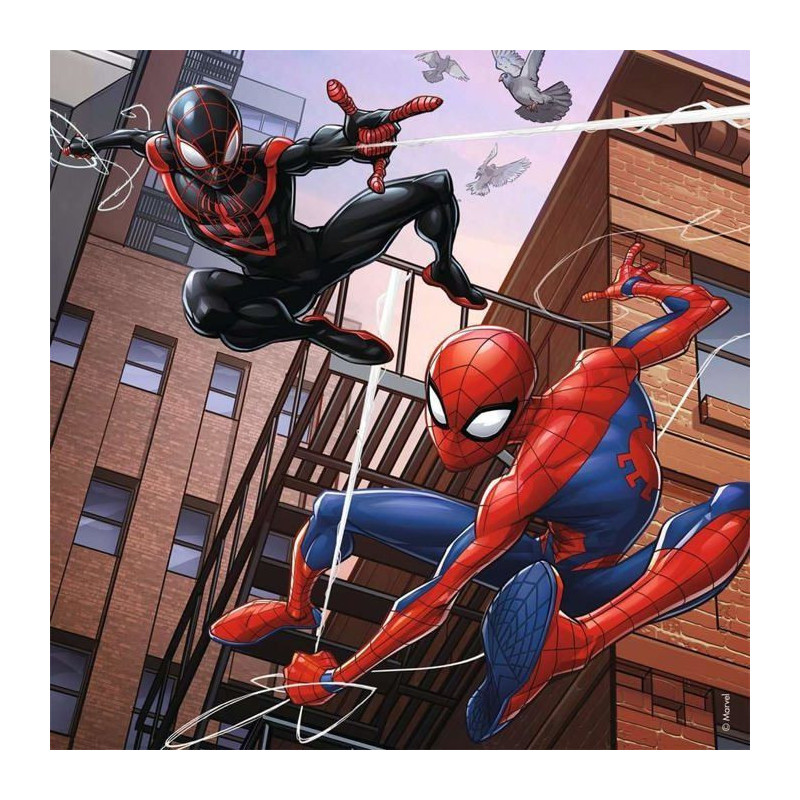 SPIDERMAN Puzzle En action 3x49 pcs