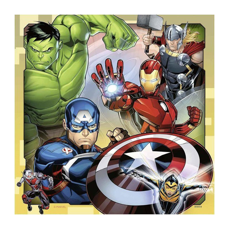 RAVENSBURGER Puzzle 3x49 p - The Powerful Avengers