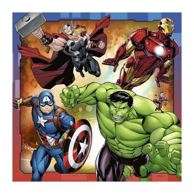 RAVENSBURGER Puzzle 3x49 p - The Powerful Avengers
