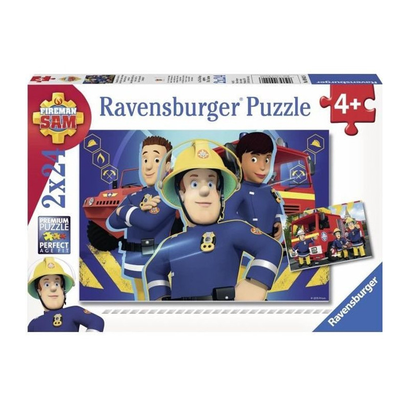 SAM THE FIREMAN Puzzle Sam Help You In Need 2x24 pcs
