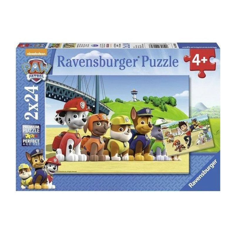 PAT'PATROUILLE Puzzle Heroic Dogs 2x24 pcs