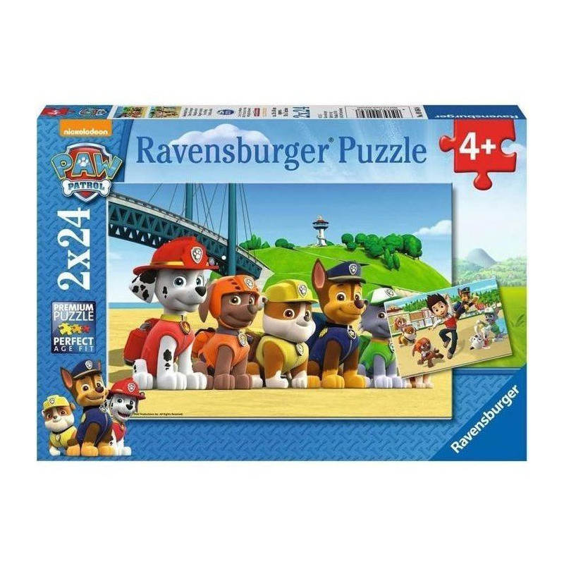 PAT'PATROUILLE Puzzle Heroic Dogs 2x24 pcs
