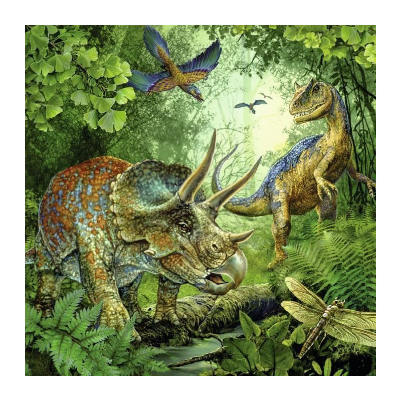 Puzzle 3x49 pcs Fascination Of The Dinosaurs