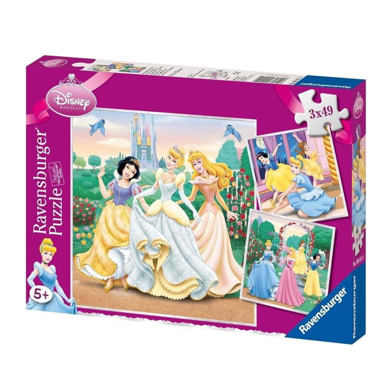 DISNEY PRINCESSES Puzzle 3 x 49 pcs - Disney