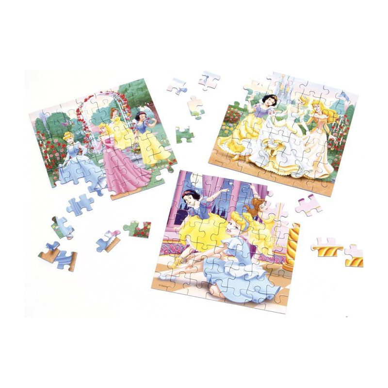 DISNEY PRINCESSES Puzzle 3 x 49 pcs - Disney
