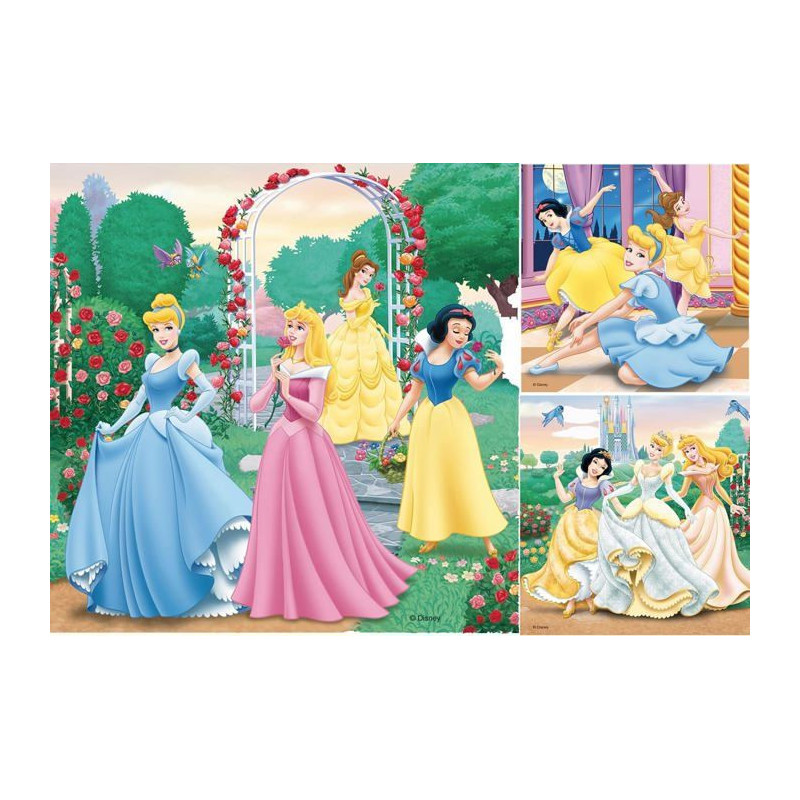DISNEY PRINCESSES Puzzle 3 x 49 pcs - Disney