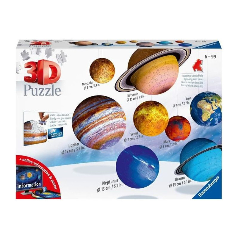 RAVENSBURGER 3D Puzzle Solar System