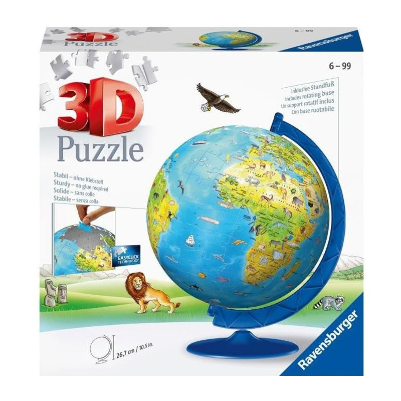 RAVENSBURGER Puzzle 3D World Map 180 pcs