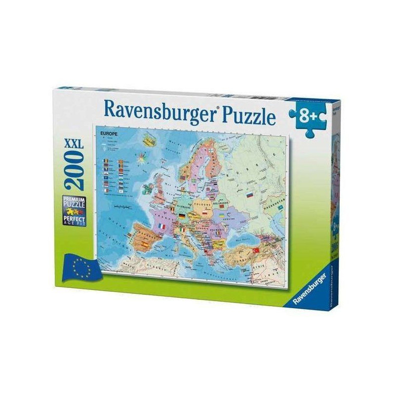 Puzzle 200 pcs Carte d'Europe