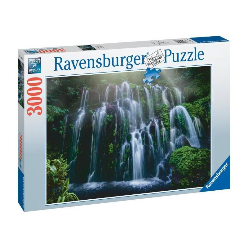 3000 piece puzzle - Ravensburger - Waterfalls, Bali - Landscape and na