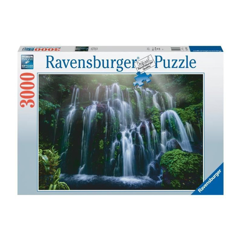3000 piece puzzle - Ravensburger - Waterfalls, Bali - Landscape and na