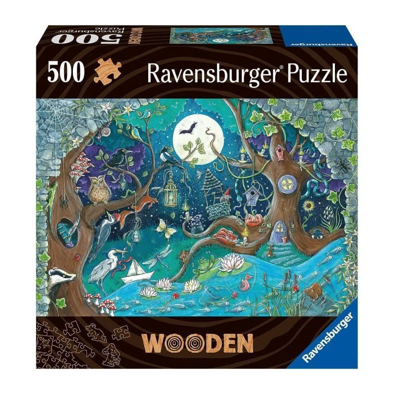 Wooden puzzle 500 pcs Fantastic forest