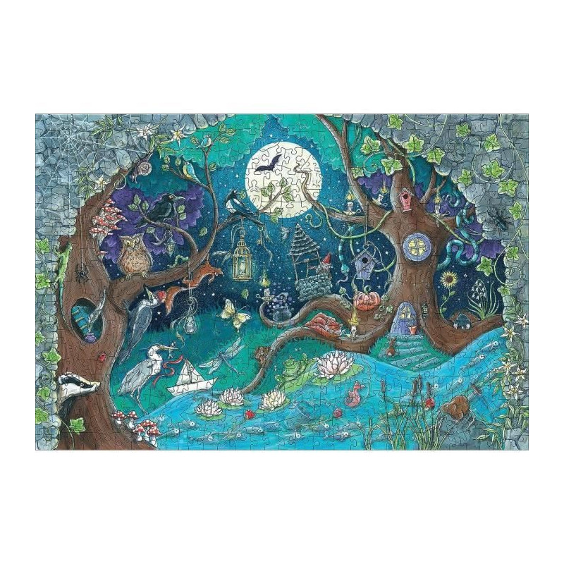 Wooden puzzle 500 pcs Fantastic forest