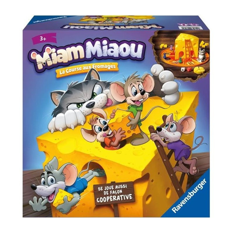 Miam Miaou - Ravensburger - The cheese race - Board game Children - 3
