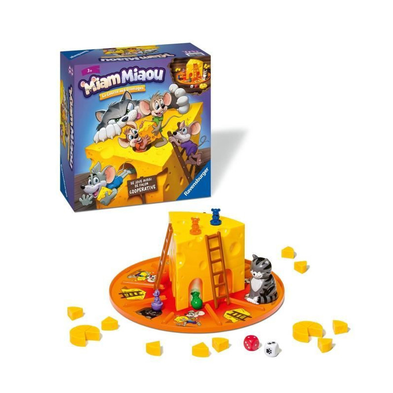 Miam Miaou - Ravensburger - The cheese race - Board game Children - 3
