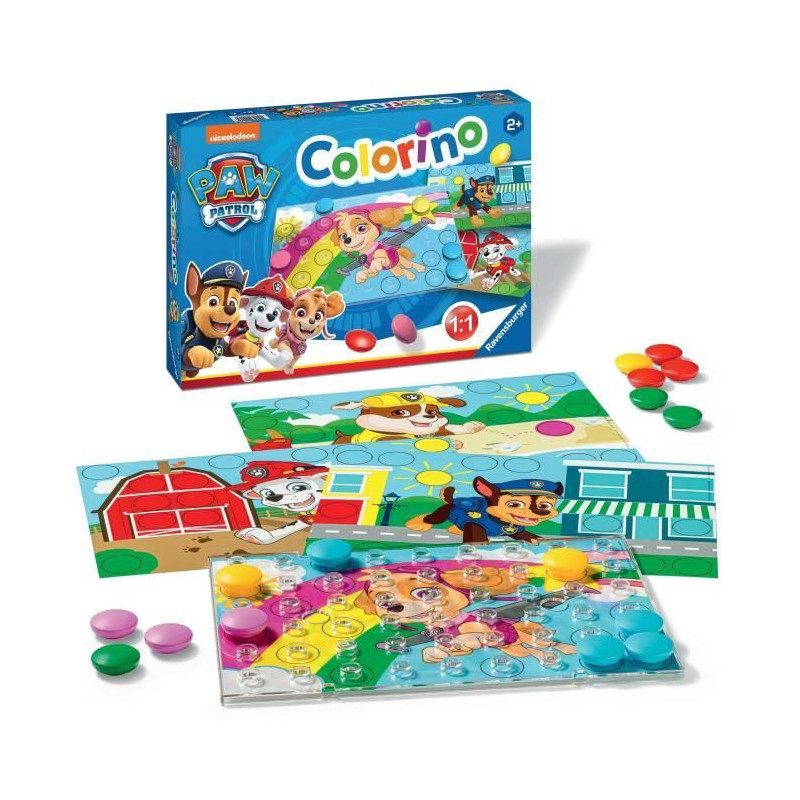 Ravensburger-PAW PATROL CORE-Colorino Paw Patrol-4005556209064-Ages 2