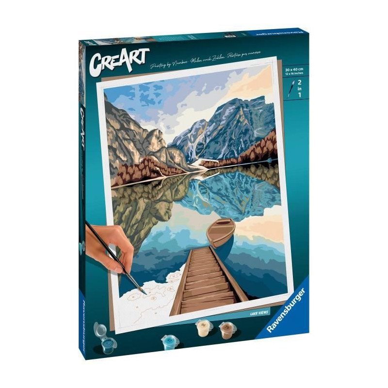 Ravensburger – CreArt large format 30x40 cm – Lake views – 12 ye