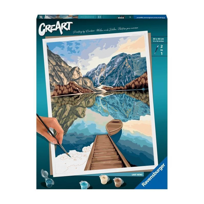 Ravensburger – CreArt large format 30x40 cm – Lake views – 12 ye