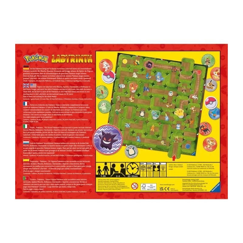 POKEMON Labyrinth - Ravensburger - Family board game - Treasure hunt -