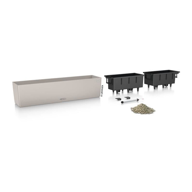 Jardiniere - Balconera color 80 - Complete kit - Sand brown - 12 L - L