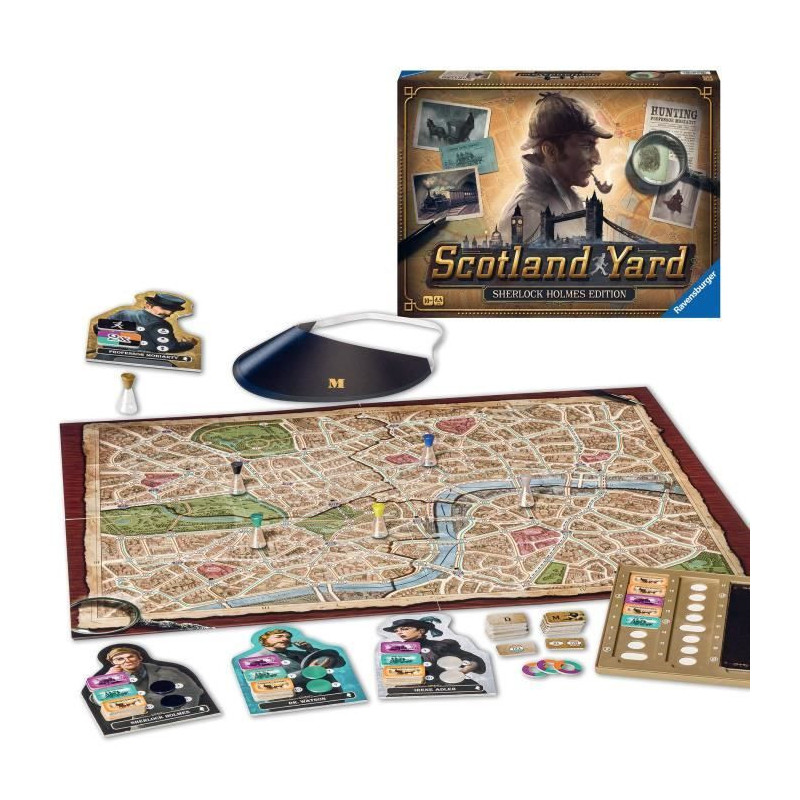 Scotland Yard Sherlock Holmes, Family Strategy Game, Ages 10 and Up, 2
