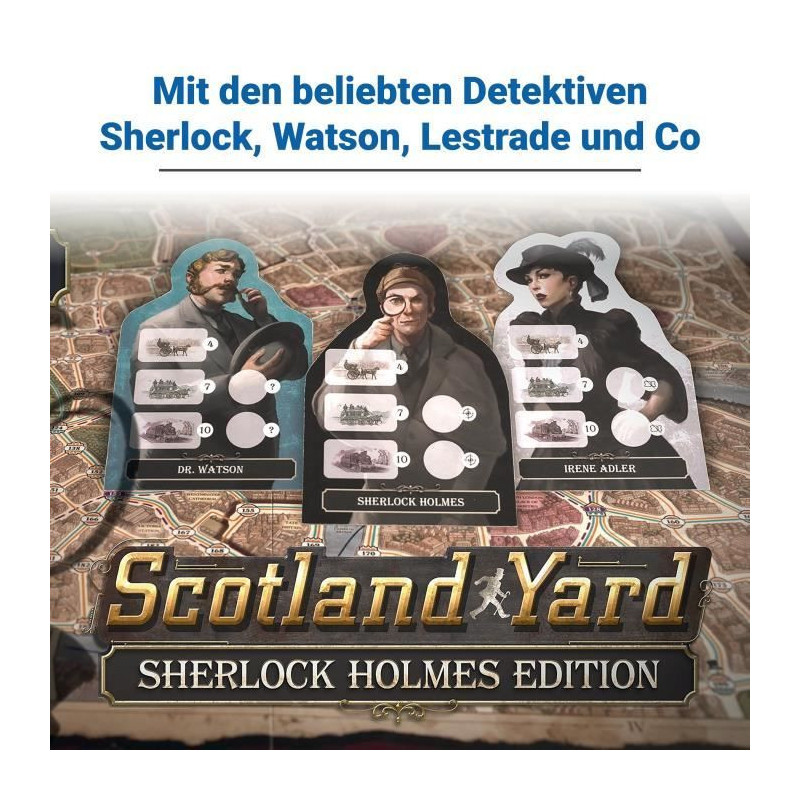 Scotland Yard Sherlock Holmes, Family Strategy Game, Ages 10 and Up, 2