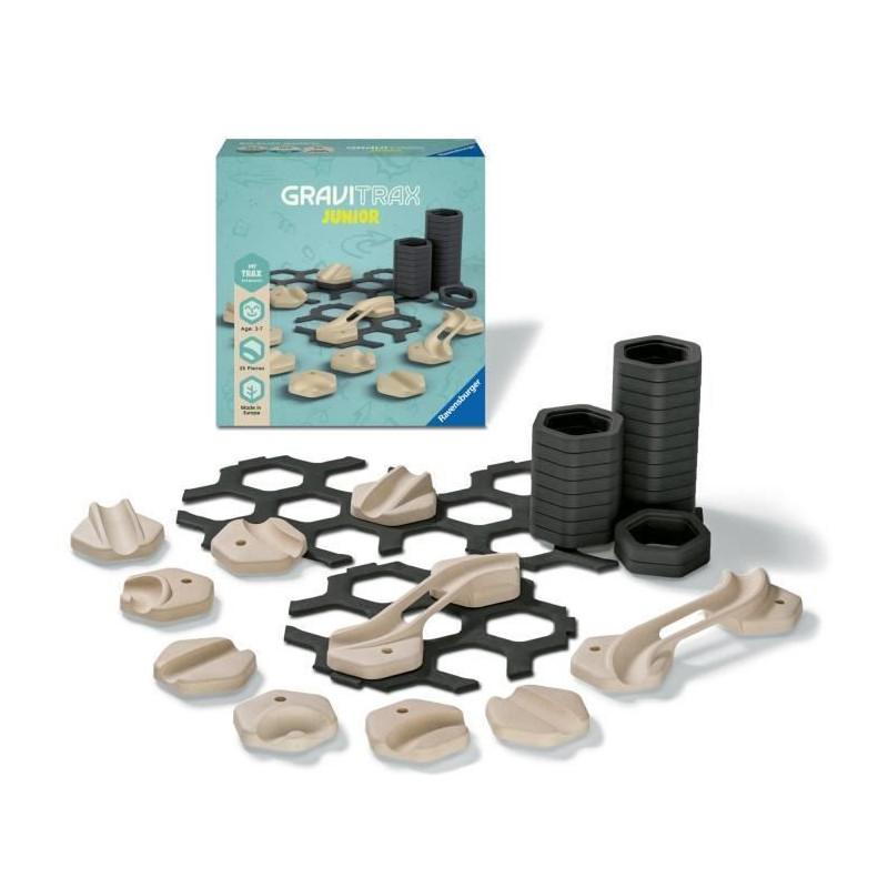 GraviTrax JUNIOR Rails extension set - My Trax 35 pieces - Marble circ