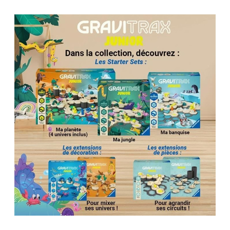 Gravitrax Junior - Starter Set My Jungle 97 pieces - Marble circuit -
